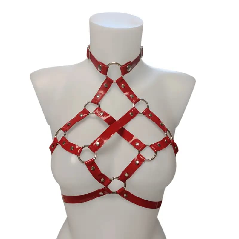 Latex-Harness Poca T1, rot