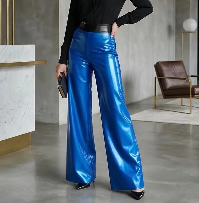 Pantalon Tailleur Latex